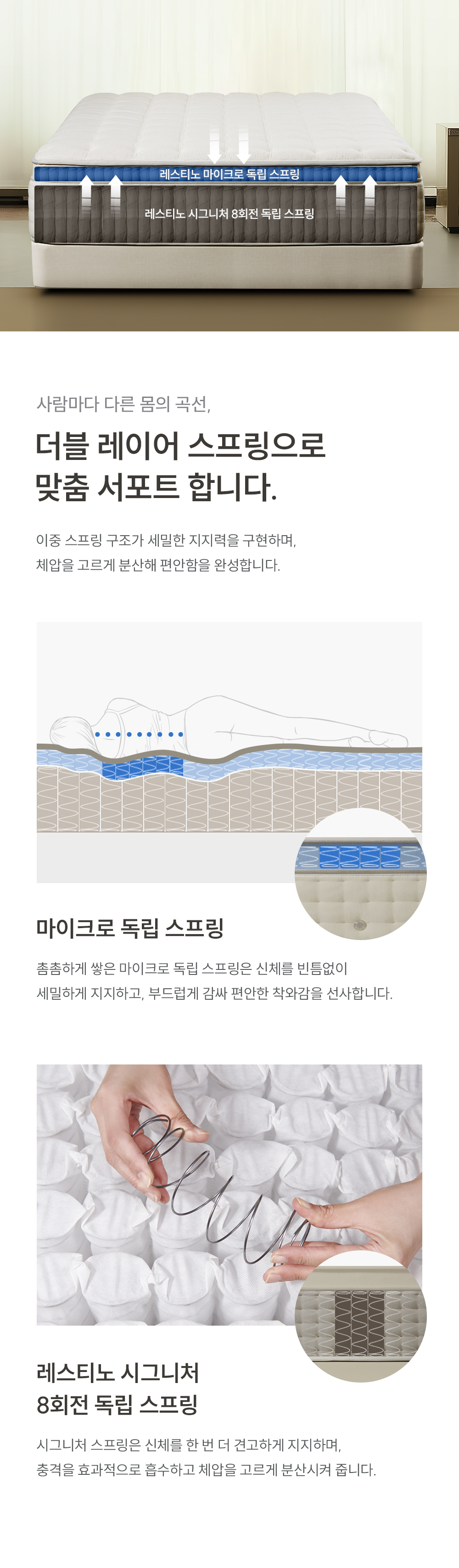 쿠쿠 CRM-E01HEMSSS 레스티노 매트리스 상세이미지 4