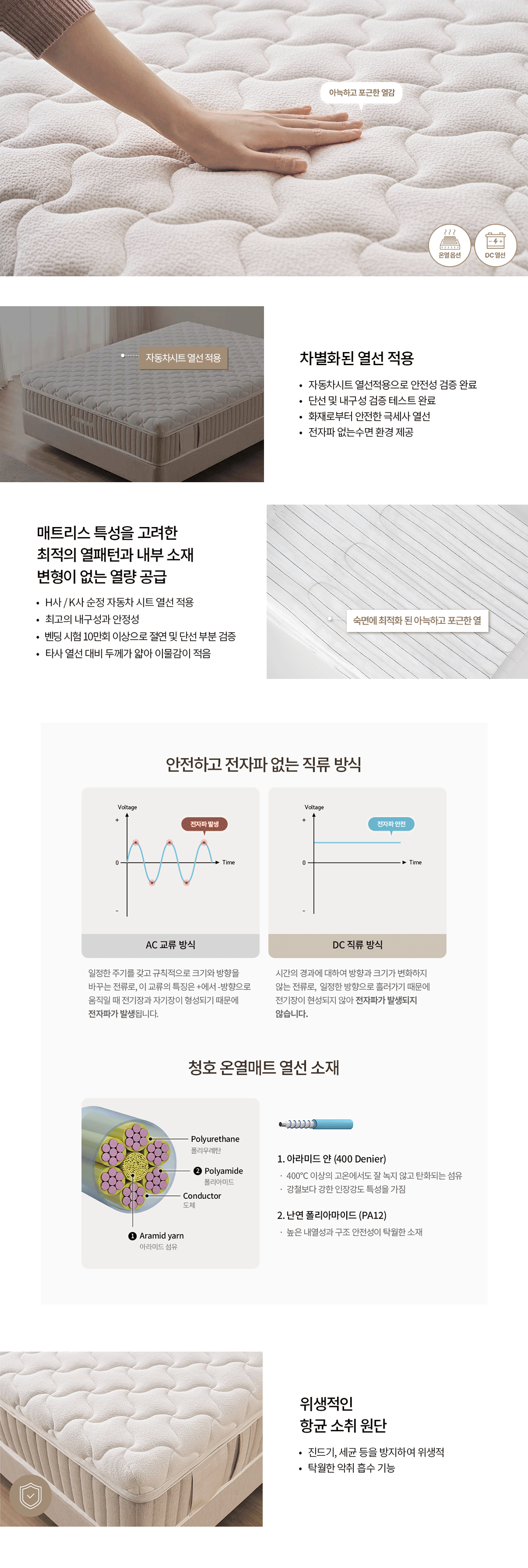 청호나이스 듀얼 드림 온열 매트리스 Q 듀얼 드림 온열 매트리스 Q 상세이미지 2